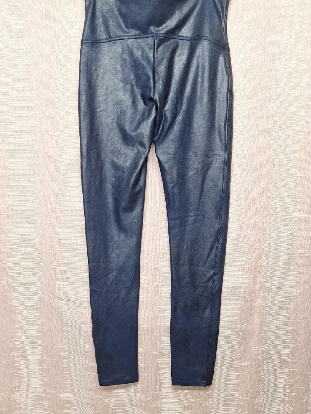 SPANX Faux Leather High-Waist Jeggings, Leggings — Navy Size L - Picture 7 of 12